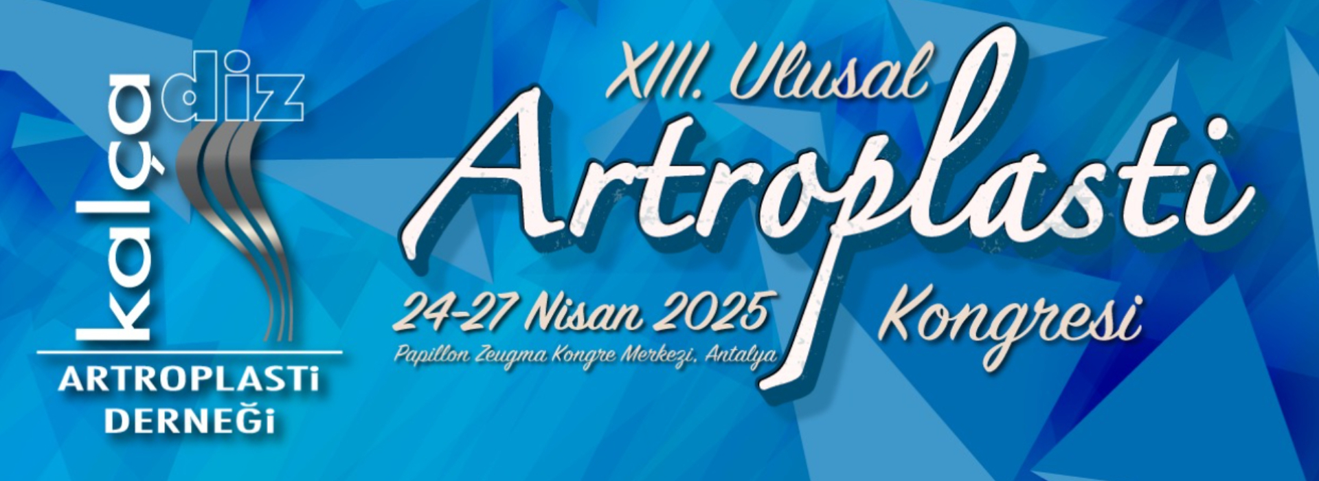 12. Ulusal Kalça Diz Artroplasti Kongresi afişi